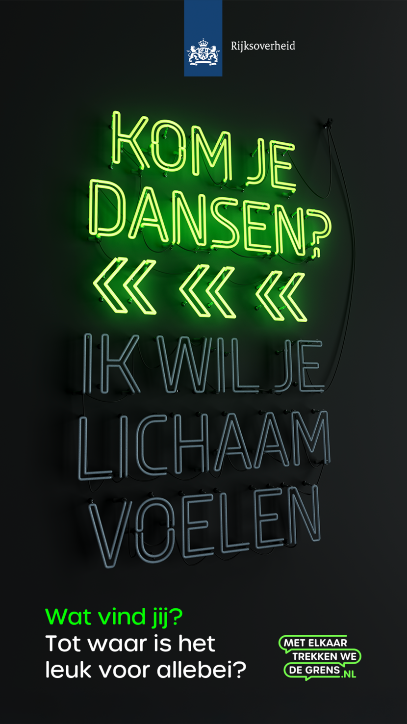 Campagneposter wil je met me dansen?